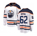 Edmonton Oilers #62 Eric Gryba Fanatics Branded White Away Breakaway NHL Jersey
