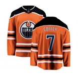 Edmonton Oilers #7 Paul Coffey Fanatics Branded Orange Home Breakaway NHL Jersey