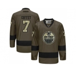 Edmonton Oilers #7 Paul Coffey Green Salute to Service Stitched NHL Jersey