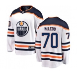 Edmonton Oilers #70 Ryan McLeod Authentic White Away Fanatics Branded Breakaway NHL Jersey