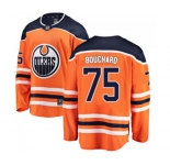 Edmonton Oilers #75 Evan Bouchard Authentic Orange Home Fanatics Branded Breakaway NHL Jersey