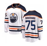 Edmonton Oilers #75 Evan Bouchard Authentic White Away Fanatics Branded Breakaway NHL Jersey