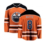 Edmonton Oilers #8 Ty Rattie Fanatics Branded Orange Home Breakaway NHL Jersey