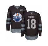 Men Adidas Edmonton Oilers #18 Ryan Strome Black 1917-2017 100th Anniversary Stitched NHL Jersey