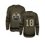 Men Adidas Edmonton Oilers #18 Ryan Strome Green Salute to Service Stitched NHL Jersey