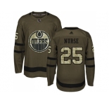 Men Adidas Edmonton Oilers #25 Darnell Nurse Green Salute to Service Stitched NHL Jersey