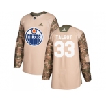 Men Adidas Edmonton Oilers #33 Cam Talbot Camo Authentic 2017 Veterans Day Stitched NHL Jersey