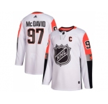 Men Adidas Edmonton Oilers #97 Connor McDavid White 2018 All-Star Pacific Division Authentic Stitched NHL Jersey