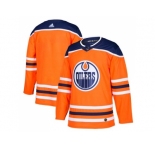 Men Adidas Edmonton Oilers Blank Orange Home Authentic Stitched NHL Jersey