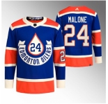 Men Edmonton Oilers #24 Brad Malone 2023 Royal Heritage Classic Primegreen Stitched Jersey