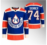 Men Edmonton Oilers #74 Stuart Skinner 2023 Royal Heritage Classic Primegreen Stitched Jersey