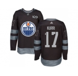 Men's Edmonton Oilers #17 Jari Kurri Black 1917-2017 100th Anniversary Stitched NHL Jersey