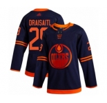 Men's Edmonton Oilers #29 Leon Draisaitl Authentic Navy Blue Alternate Hockey Jersey