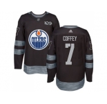 Men's Edmonton Oilers #7 Paul Coffey Black 1917-2017 100th Anniversary Stitched NHL Jersey