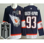 Men's Edmonton Oilers #93 Ryan Nugent Hopkins Navy Alternate 2025 Stanley Cup Final Authentic Jersey