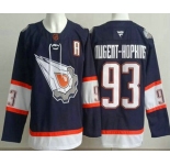 Men's Edmonton Oilers #93 Ryan Nugent Hopkins Navy Alternate Authentic Jersey