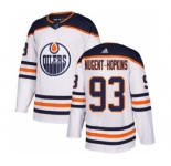 Men's Edmonton Oilers #93 Ryan Nugent-Hopkins White Road Stitched Hockey Jersey