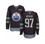 Men's Edmonton Oilers #97 Connor McDavid Black 1917-2017 100th Anniversary Stitched NHL Jersey