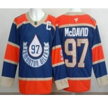 Men's Edmonton Oilers #97 Connor McDavid Blue Heritage Classic Authentic Jersey