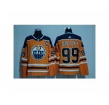 Men's Edmonton Oilers #99 Wayne Gretzky Orange 2017-2018 adidas Hockey Stitched NHL Jersey