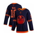 Men's Oilers #18 James Neal Navy Alternate Authentic Stitched Hockey Jersey