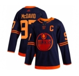 Men's Oilers #97 Connor McDavid Navy Alternate Authentic Stitched Hockey Jersey