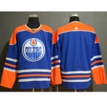 Men's Oilers Blank Royal Stitched Hockey Hockey Jersey