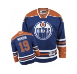 Men's Reebok Edmonton Oilers #19 Patrick Maroon Authentic Royal Blue Home NHL Jersey