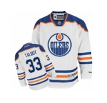 Men's Reebok Edmonton Oilers #33 Cam Talbot Authentic White Away NHL Jersey