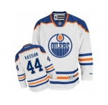 Men's Reebok Edmonton Oilers #44 Zack Kassian Authentic White Away NHL Jersey
