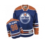 Men's Reebok Edmonton Oilers #98 Jesse Puljujarvi Authentic Royal Blue Home NHL Jersey