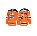 Men's adidas Milan Lucic Edmonton Oilers #27 Orange 2018 New Season Team Home Jersey