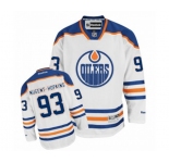 Reebok Edmonton Oilers #93 Ryan Nugent-Hopkins Authentic White Away NHL Jersey