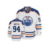 Reebok Edmonton Oilers #94 Ryan Smyth Authentic White Away NHL Jersey