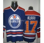 nhl edmonton oilers #17 kurri  lt.blue jerseys
