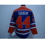 nhl edmonton oilers #44 souray lt.blue