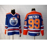nhl edmonton oilers #99 gretzky ccm lt.blue