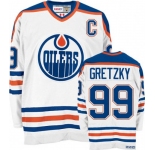 nhl edmonton oilers #99 gretzky ccm white (C)