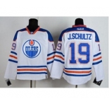 nhl jerseys edmonton oilers #19 j.schultz white[j.schultz]
