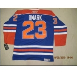 nhl jerseys edmonton oilers #23 omark blue