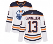 Women Adidas Edmonton Oilers #13 Mike Cammalleri Authentic White Away NHL Jersey