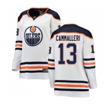 Women Edmonton Oilers #13 Mike Cammalleri Authentic White Away Fanatics Branded Breakaway NHL Jersey