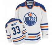 Women Reebok Edmonton Oilers #33 Cam Talbot Authentic White Away NHL Jersey