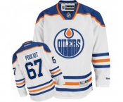Women Reebok Edmonton Oilers #67 Benoit Pouliot Authentic White Away NHL Jersey