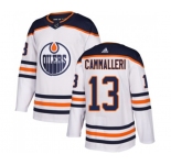 Youth Adidas Edmonton Oilers #13 Mike Cammalleri Authentic White Away NHL Jersey