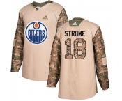 Youth Adidas Edmonton Oilers #18 Ryan Strome Authentic Camo Veterans Day Practice NHL Jersey