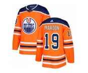 Youth Adidas Edmonton Oilers #19 Patrick Maroon Orange Home Authentic Stitched NHL Jersey