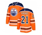 Youth Adidas Edmonton Oilers #21 Andrew Ference Orange Home Authentic Stitched NHL Jersey