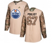 Youth Adidas Edmonton Oilers #67 Benoit Pouliot Authentic Camo Veterans Day Practice NHL Jersey