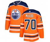 Youth Adidas Edmonton Oilers #70 Ryan McLeod Authentic Orange Home NHL Jersey